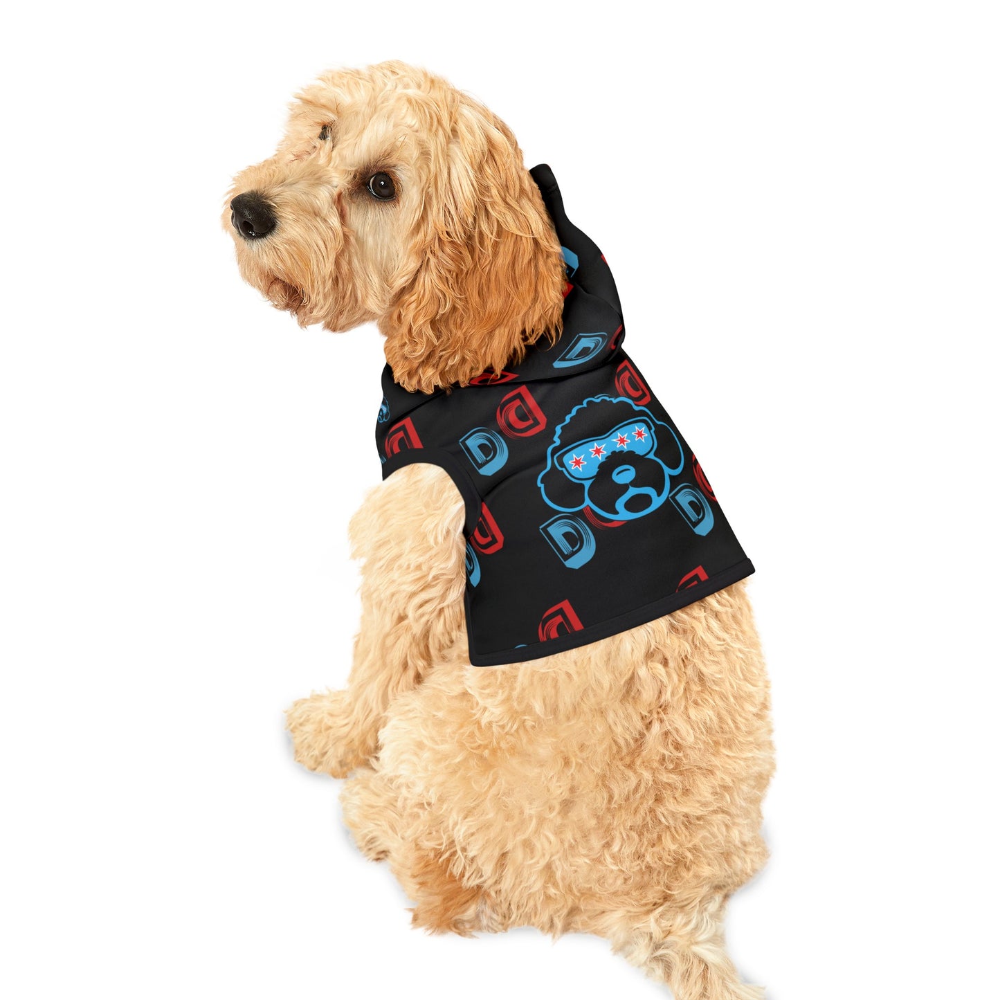 Chicago Dawg Pet Hoodie- Black