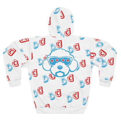 Drippy Chicago Pullover Hoodie- White