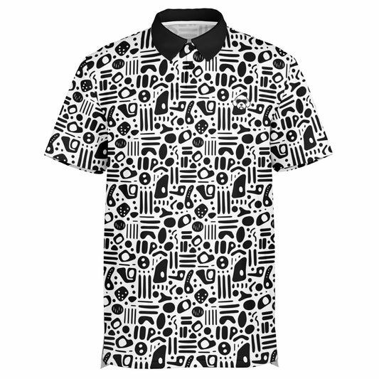 Drippy Mens Polo- Checkers