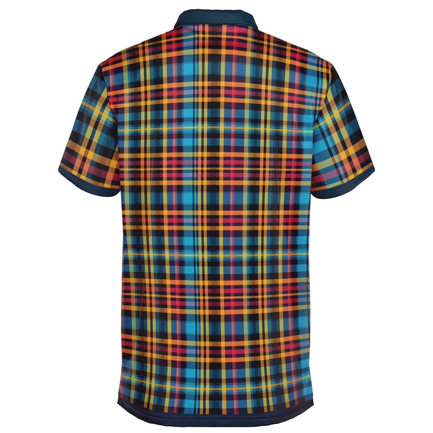 Drippy Mens Polo- Rad in Plaid